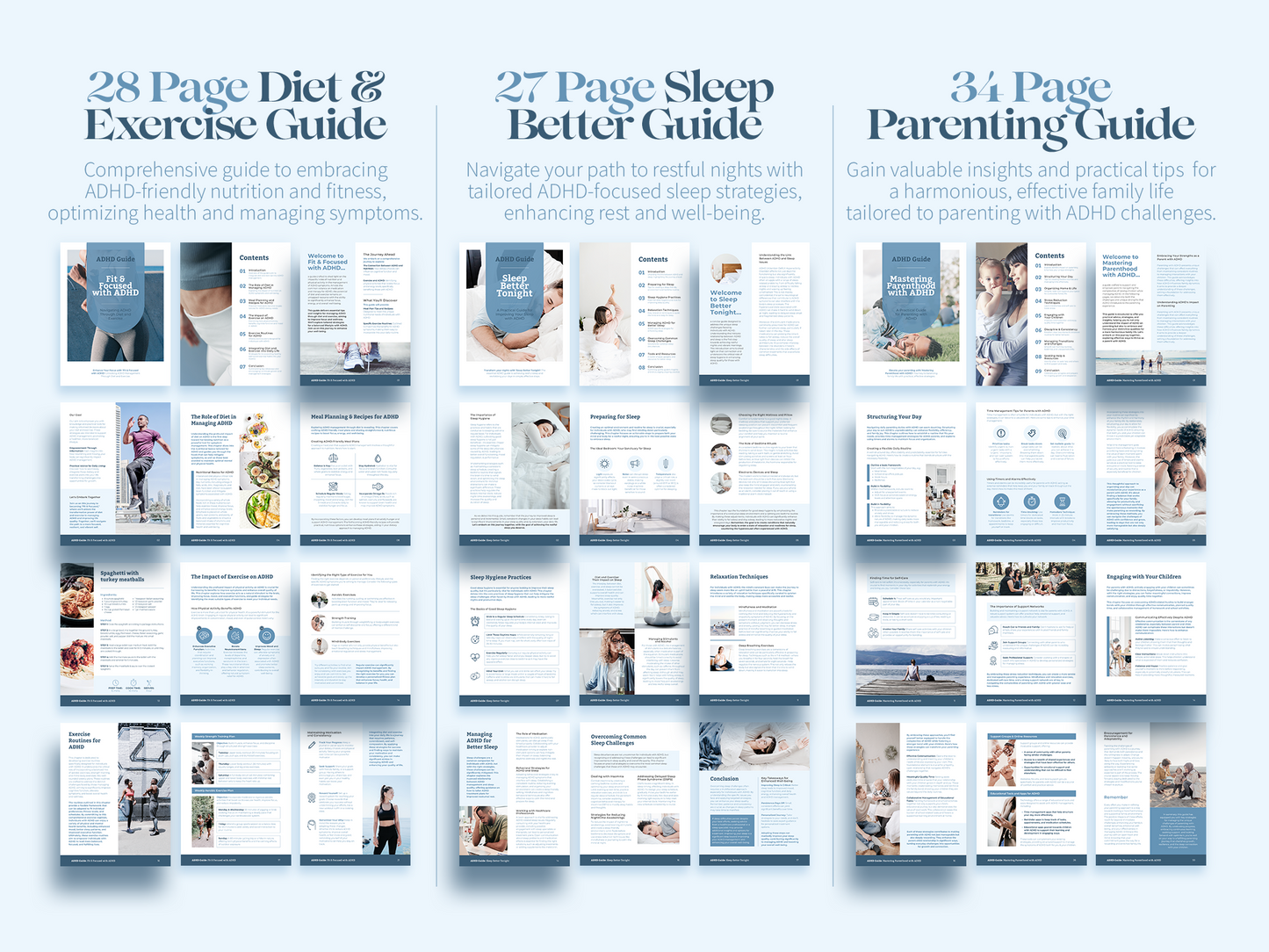 ADHD And Anxiety Focus Kit (Planners,Exercises,Diets,Lifestyle)