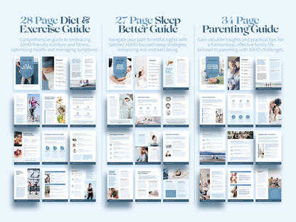ADHD And Anxiety Focus Kit (Planners,Exercises,Diets,Lifestyle)