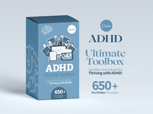 ADHD And Anxiety Focus Kit (Planners,Exercises,Diets,Lifestyle)